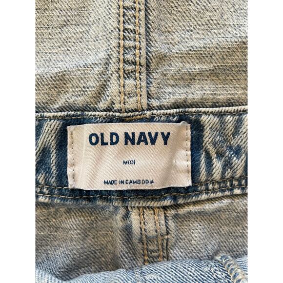 Old Navy Girls Medium Overall Denim Dress Adjustable Straps Light Wash Pockets - Picture 11 of 13